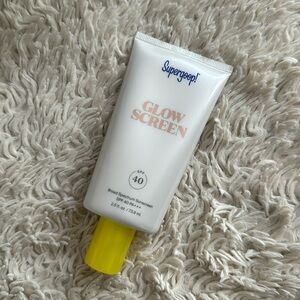 Supergoop large 2.5 oz glow screen.